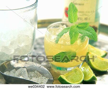 Stock Image - Mojito (cuban cocktail). Fotosearch