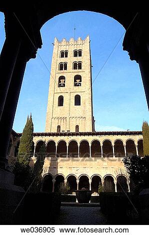Monasterio de Santa Maria de Ripoll. Ripoll? s. Girona province. Catalunya. Spain View Large Photo Image Stock Photography - Monasterio de Santa Maria de Ripoll. Ripoll? s. Girona province. Catalunya. Spain. Fotosearch