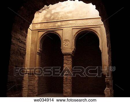 Mosque's bath. La Alhambra. Granada. Andaluc? a. Spain. View Large Photo Image Picture - Mosque's bath. La Alhambra. Granada. Andaluc? a. Spain.. Fotosearch