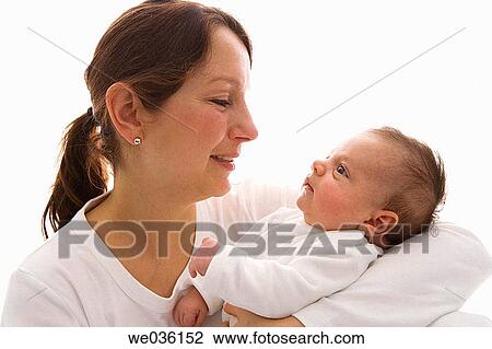 Mother and newborn baby View Large Photo Image Stock Image - Mother and newborn baby. Fotosearch