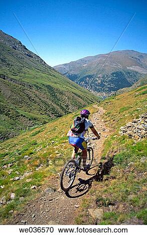 Mountain biking in Vall de N·ria. Girona province. Catalunya. Spain. View Large Photo Image Stock Image - Mountain biking in Vall de N·ria. Girona province. Catalunya. Spain.. Fotosearch