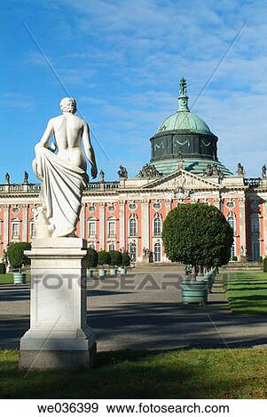 Stock Photo - New Palace, Sanssouci Park, Potsdam, Brandenburg, Germany. Fotosearch