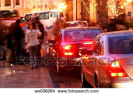 Night scene, Valencia. Comunidad Valenciana, Spain View Large Photo Image Picture - Night scene, Valencia. Comunidad Valenciana, Spain. Fotosearch