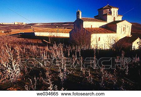 Stock Photography - Nuestra Se±ora Anunciada (XIIth-XIIIth century). Urue±a. Valladolid province. Spain.. Fotosearch