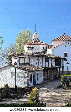 Stock Image - Nuestra Se±ora de Chilla Church, Candeleda, Avila province, Spain. Fotosearch