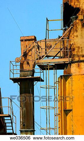 Old industrial facilities in Pol? gono Industrial Villanueva de Gßllego. Zaragoza province. Arag? n. Spain. View Large Photo Image Stock Photograph - Old industrial facilities in Pol? gono Industrial Villanueva de Gßllego. Zaragoza province. Arag? n. Spain.. Fotosearch