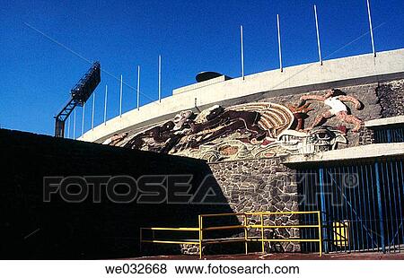 Olympic stadium, National Autonomous University of Mexico (Spanish: Universidad Nacional Aut? noma de M? xico, abbreviated as UNAM). Mexico City, Mexico D. F., Mexico View Large Photo Image Stock Photo - Olympic stadium, National Autonomous University of Mexico (Spanish: Universidad Nacional Aut? noma de M? xico, abbreviated as UNAM). Mexico City, Mexico D. F., Mexico. Fotosearch