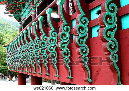 Ornaments at the temple gong pavilion. Gapsa Temple. Gyeryongsan National Park. Chungcheongnam-Do. Republic of Korea. View Large Photo Image Stock Image - Ornaments at the temple gong pavilion. Gapsa Temple. Gyeryongsan National Park. Chungcheongnam-Do. Republic of Korea.. Fotosearch