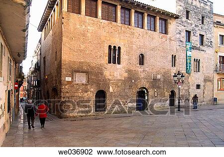 Palacio Real. Plaza Jaume I. Vilafranca del Pened? s. Alt Pened? s. Barcelona. Catalunya. Spain View Large Photo Image Stock Image - Palacio Real. Plaza Jaume I. Vilafranca del Pened? s. Alt Pened? s. Barcelona. Catalunya. Spain. Fotosearch