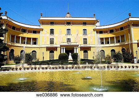 Palau Reial. Barcelona. Catalunya. Spain View Large Photo Image Stock Photograph - Palau Reial. Barcelona. Catalunya. Spain. Fotosearch