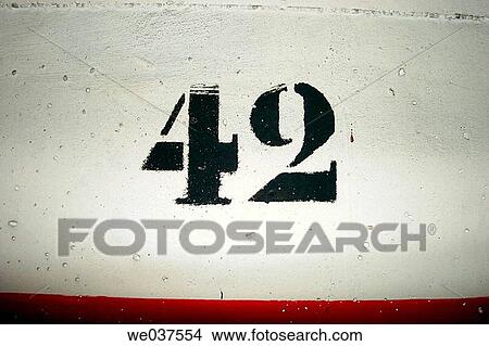 Parking place number 42. View Large Photo Image Picture - Parking place number 42.. Fotosearch