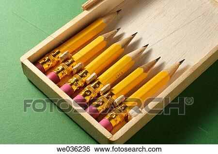 Stock Photograph - Pencils in box. Fotosearch
