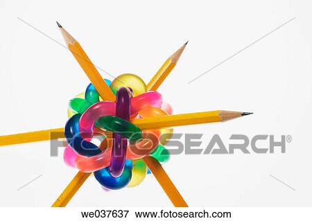 Pencils in colour ball View Large Photo Image Stock Photo - Pencils in colour ball. Fotosearch