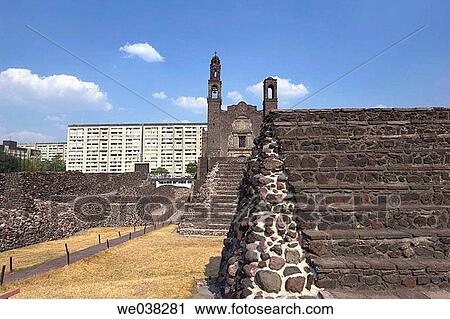 Plaza de las Tres Culturas, Tlatelolco. Mexico City, Mexico View Large Photo Image Stock Image - Plaza de las Tres Culturas, Tlatelolco. Mexico City, Mexico. Fotosearch