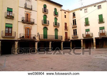 Plaza Mayor, Cervera, La Segarra, LLeida, Spain View Large Photo Image Picture - Plaza Mayor, Cervera, La Segarra, LLeida, Spain. Fotosearch