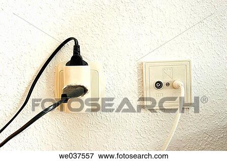 Plug and TV and radio antenna receiver. View Large Photo Image Stock Photo - Plug and TV and radio antenna receiver.. Fotosearch