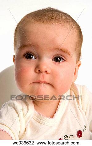 Portrait of a baby View Large Photo Image Stock Image - Portrait of a baby. Fotosearch