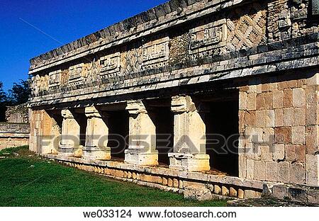 Puuc-style Mayan ruins, Uxmal. Yucatan, Mexico View Large Photo Image Picture - Puuc-style Mayan ruins, Uxmal. Yucatan, Mexico. Fotosearch