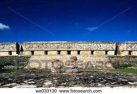 Puuc-style Mayan ruins, Uxmal. Yucatan, Mexico View Large Photo Image Stock Image - Puuc-style Mayan ruins, Uxmal. Yucatan, Mexico. Fotosearch