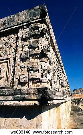 Puuc-style Mayan ruins, Uxmal. Yucatan, Mexico View Large Photo Image Stock Image - Puuc-style Mayan ruins, Uxmal. Yucatan, Mexico. Fotosearch
