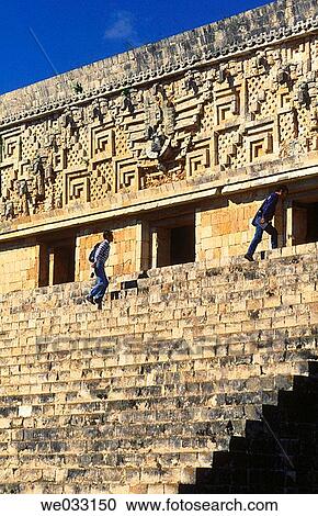 Puuc-style Mayan ruins, Uxmal. Yucatan, Mexico View Large Photo Image Stock Image - Puuc-style Mayan ruins, Uxmal. Yucatan, Mexico. Fotosearch