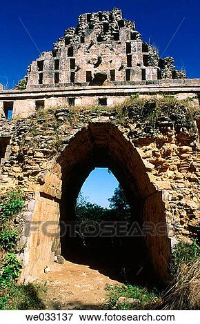 Puuc-style Mayan ruins, Uxmal. Yucatan, Mexico View Large Photo Image Stock Photo - Puuc-style Mayan ruins, Uxmal. Yucatan, Mexico. Fotosearch