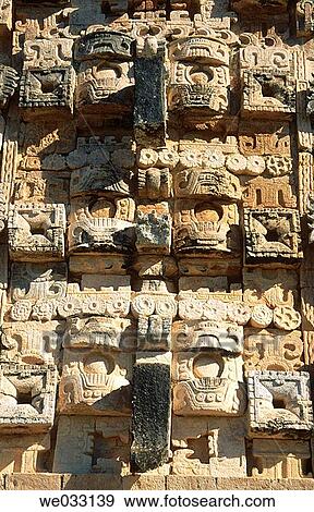 Stock Photo - Puuc-style Mayan ruins, Uxmal. Yucatan, Mexico. Fotosearch