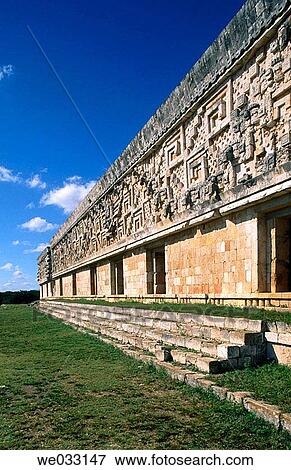 Puuc-style Mayan ruins, Uxmal. Yucatan, Mexico View Large Photo Image Stock Photo - Puuc-style Mayan ruins, Uxmal. Yucatan, Mexico. Fotosearch