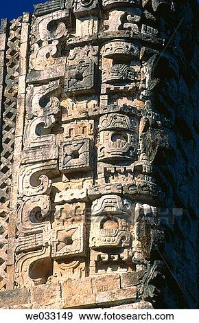 Puuc-style Mayan ruins, Uxmal. Yucatan, Mexico View Large Photo Image Stock Photo - Puuc-style Mayan ruins, Uxmal. Yucatan, Mexico. Fotosearch