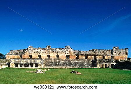 Puuc-style Mayan ruins, Uxmal. Yucatan, Mexico View Large Photo Image Stock Photography - Puuc-style Mayan ruins, Uxmal. Yucatan, Mexico. Fotosearch
