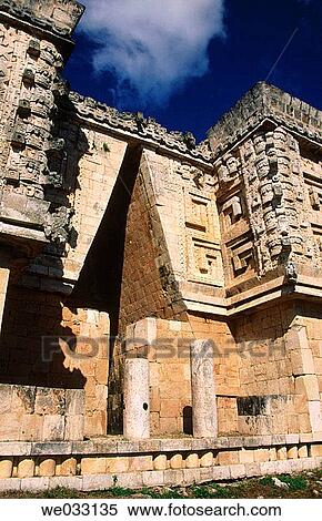 Puuc-style Mayan ruins, Uxmal. Yucatan, Mexico View Large Photo Image Stock Photography - Puuc-style Mayan ruins, Uxmal. Yucatan, Mexico. Fotosearch