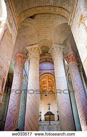 Stock Photo - Romanesque Abbey Church of Saint-Savin sur Gartempe. Vienne, France. Fotosearch