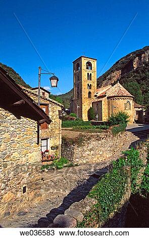 Romanesque church of Sant Crist? fol (s. XII), Beget. La Garrotxa Natural Park, Girona province, Catalonia, Spain View Large Photo Image Stock Image - Romanesque church of Sant Crist? fol (s. XII), Beget. La Garrotxa Natural Park, Girona province, Catalonia, Spain. Fotosearch