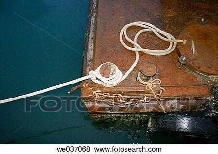 Stock Photo - Ropes in a harbour in Grado, Regione Autonoma Friuli Venezia Giulia, Italy. Fotosearch
