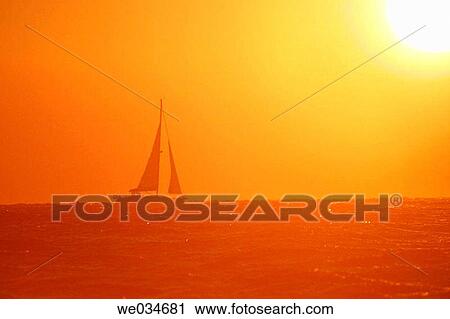 Sailboat at sunset. Tarifa, Cßdiz province, Andalusia, Spain View Large Photo Image Stock Image - Sailboat at sunset. Tarifa, Cßdiz province, Andalusia, Spain. Fotosearch