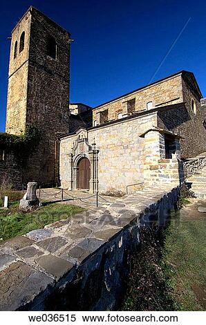 San Victorian monastery (VIth century). Pyrinees. Huesca province. Arag? n. Spain. View Large Photo Image Stock Photography - San Victorian monastery (VIth century). Pyrinees. Huesca province. Arag? n. Spain.. Fotosearch