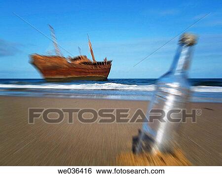 Ship. Tarfaya. Morocco. View Large Photo Image Stock Photograph - Ship. Tarfaya. Morocco.. Fotosearch