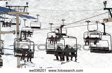 Stock Image - Ski lift. Fotosearch