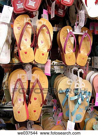 Slippers for sale. Majorca, Balearic Islands, Spain View Large Photo Image Picture - Slippers for sale. Majorca, Balearic Islands, Spain. Fotosearch