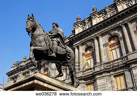 Statue of Carlos IV National Museum of Art Historical Center Mexico City View Large Photo Image Stock Photo - Statue of Carlos IV National Museum of Art Historical Center Mexico City. Fotosearch