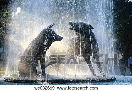 Statues of coyotes at fountain, Coyoacßn. Mexico D. F., Mexico View Large Photo Image Stock Photo - Statues of coyotes at fountain, Coyoacßn. Mexico D. F., Mexico. Fotosearch