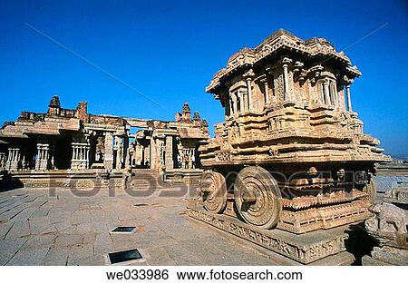 Stone chariot. Vittala temple. Hampi. Karnataka. India. View Large Photo Image Stock Photograph - Stone chariot. Vittala temple. Hampi. Karnataka. India.. Fotosearch