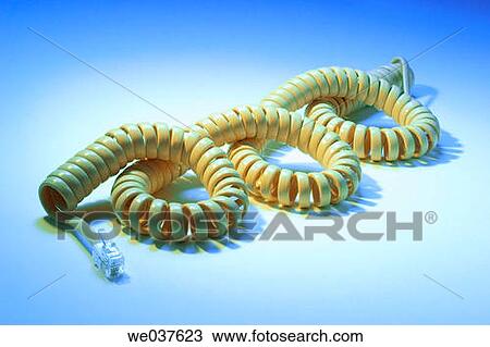 Telephone cord View Large Photo Image Stock Image - Telephone cord. Fotosearch