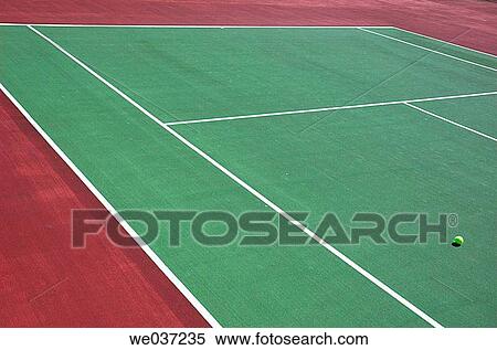 Tennis court and ball View Large Photo Image Stock Photography - Tennis court and ball. Fotosearch
