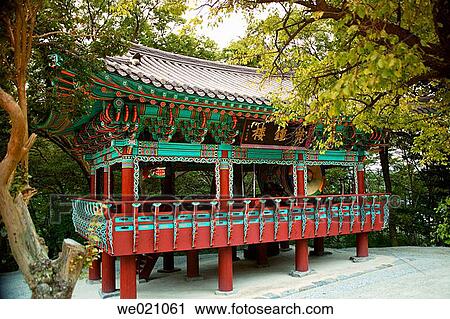 The temple gong pavilion with Bronze Bell of Gapsa. Gapsa Temple. Gyeryongsan National Park. Chungcheongnam-Do. Republic of Korea. View Large Photo Image Stock Image - The temple gong pavilion with Bronze Bell of Gapsa. Gapsa Temple. Gyeryongsan National Park. Chungcheongnam-Do. Republic of Korea.. Fotosearch