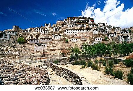 Thisey monastery. Jammu and Kashmir. India. View Large Photo Image Stock Photo - Thisey monastery. Jammu and Kashmir. India.. Fotosearch