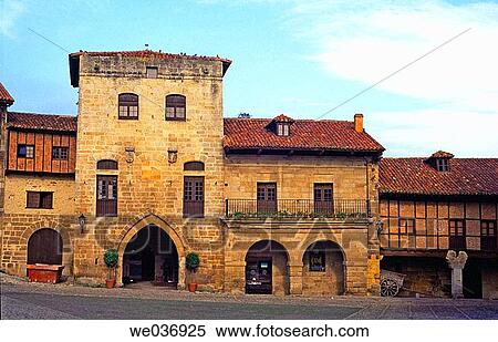 Torre de Don Borja (XIVth and XVth). Santillana del Mar, Cantabria. Spain. View Large Photo Image Stock Photography - Torre de Don Borja (XIVth and XVth). Santillana del Mar, Cantabria. Spain.. Fotosearch