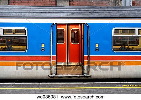 Train exterior, UK, London View Large Photo Image Stock Image - Train exterior, UK, London. Fotosearch