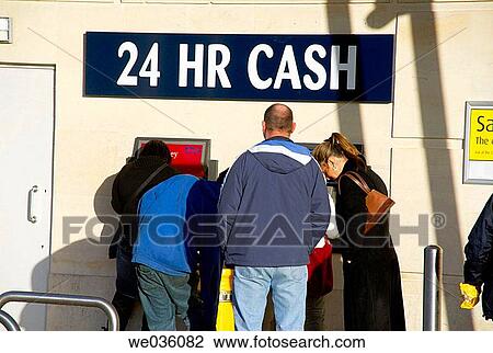 Twentyfour hour cash machine View Large Photo Image Stock Image - Twentyfour hour cash machine. Fotosearch