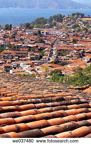 Valle de Bravo, Mexico. View Large Photo Image Stock Image - Valle de Bravo, Mexico.. Fotosearch